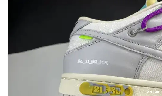 O-W Dunk Nike Low Lot 21 DM1602-100 0429